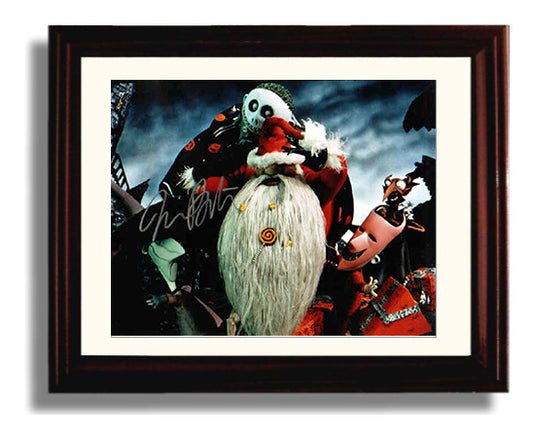 The Nightmare Before Christmas - Jack Skellington and Santa Jack Holiday Mashup movie wall art 8x10 Beveled Frame