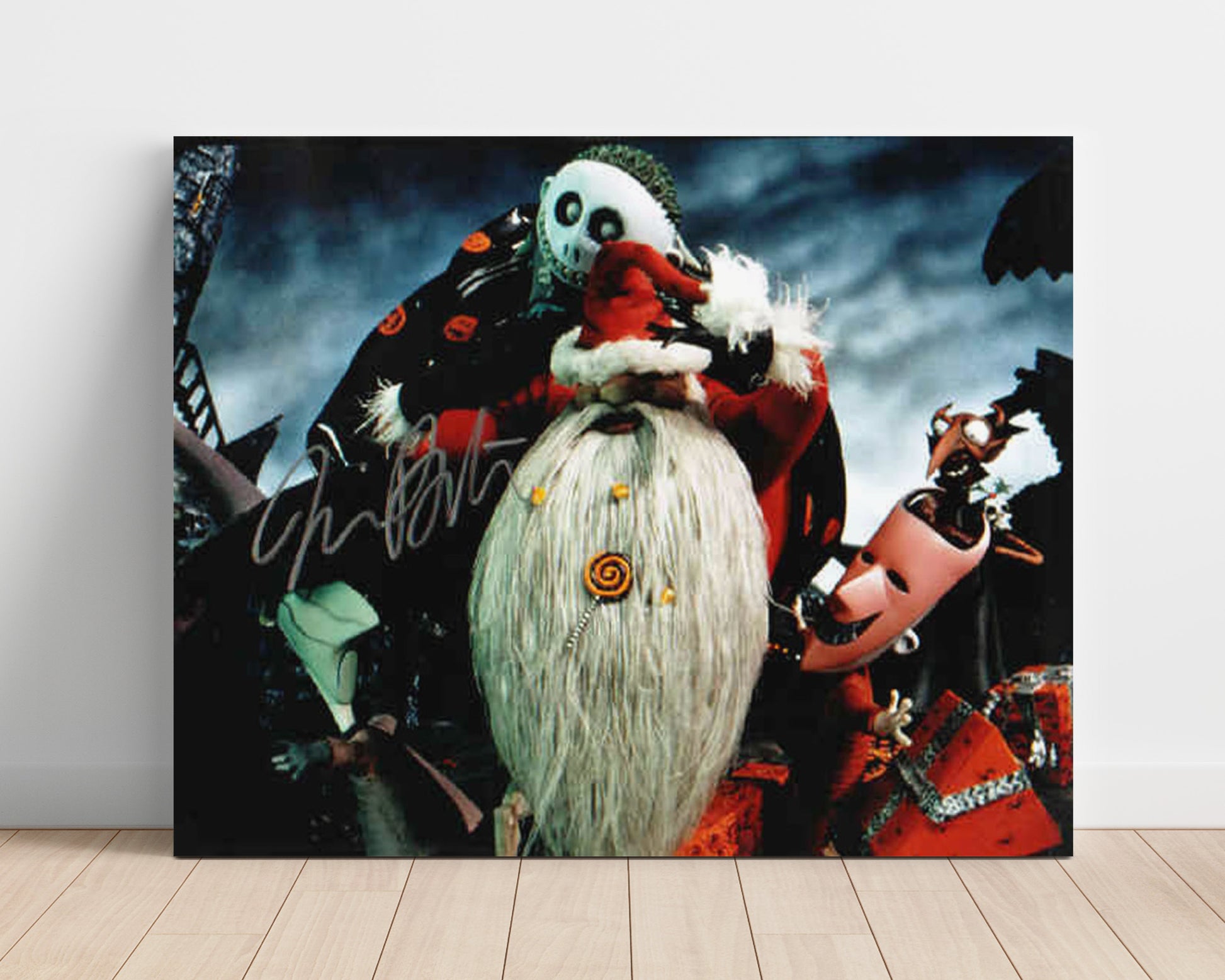 The Nightmare Before Christmas - Jack Skellington and Santa Jack Holiday Mashup Vintage Movie Wall Art - 16x20 Unframed Print movie decor