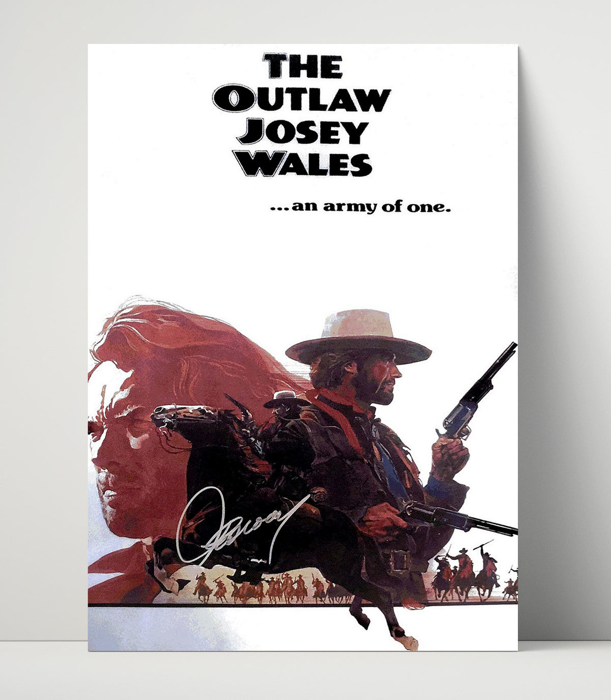 The Outlaw Josey Wales - Clint Eastwood - Josey Wales - Gunslinger Poster Art Collage movie wall art 16x20 Unframed Print