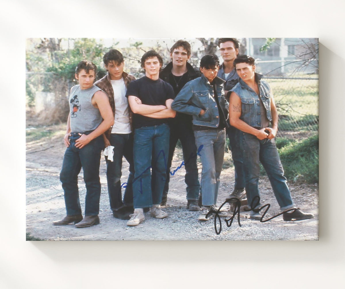 The Outsiders - C. Thomas Howell - Ponyboy Curtis - Greaser street stare movie wall art 8x10 Beveled Frame