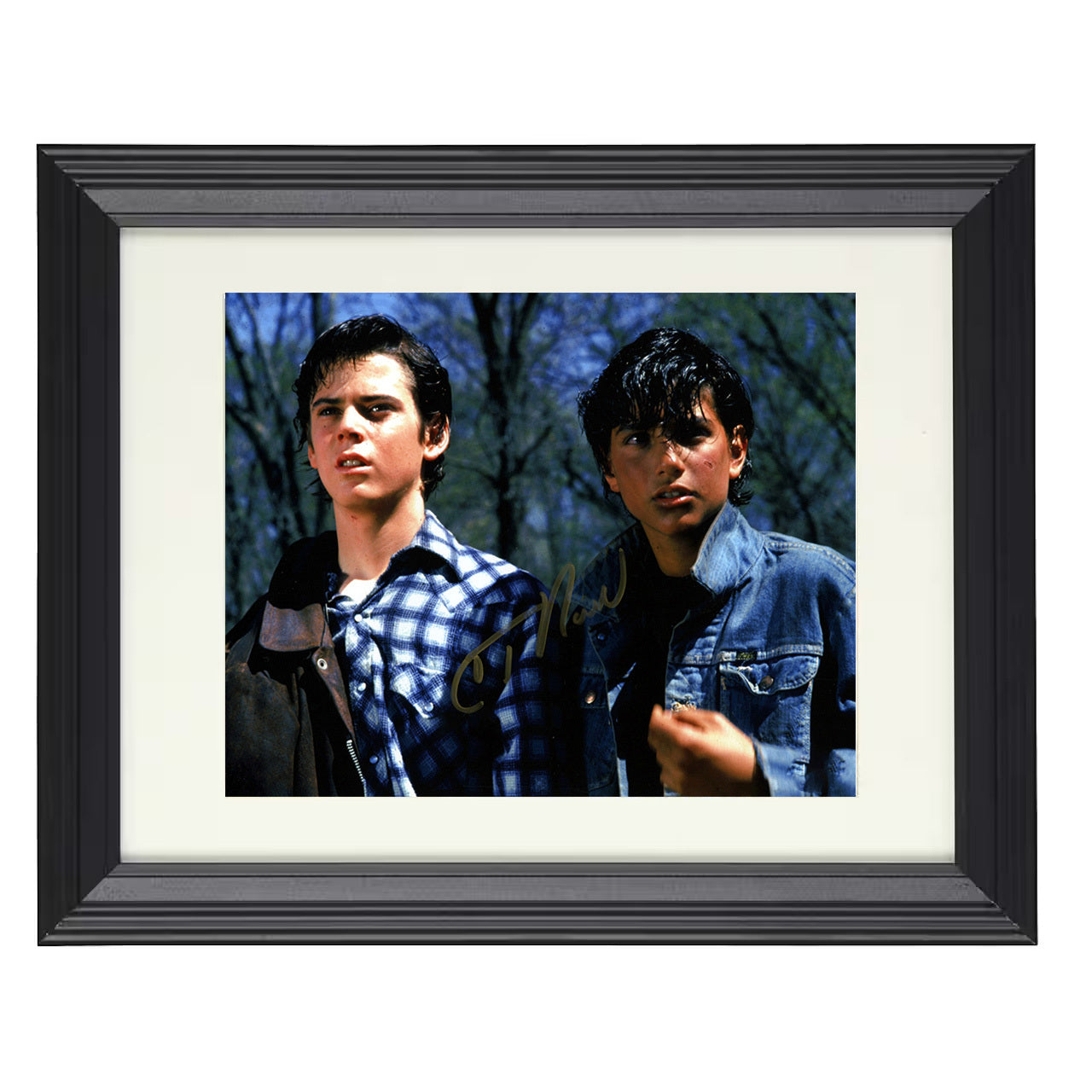 The Outsiders – C. Thomas Stay Gold Image – 8x10 black beveled framed movie wall art