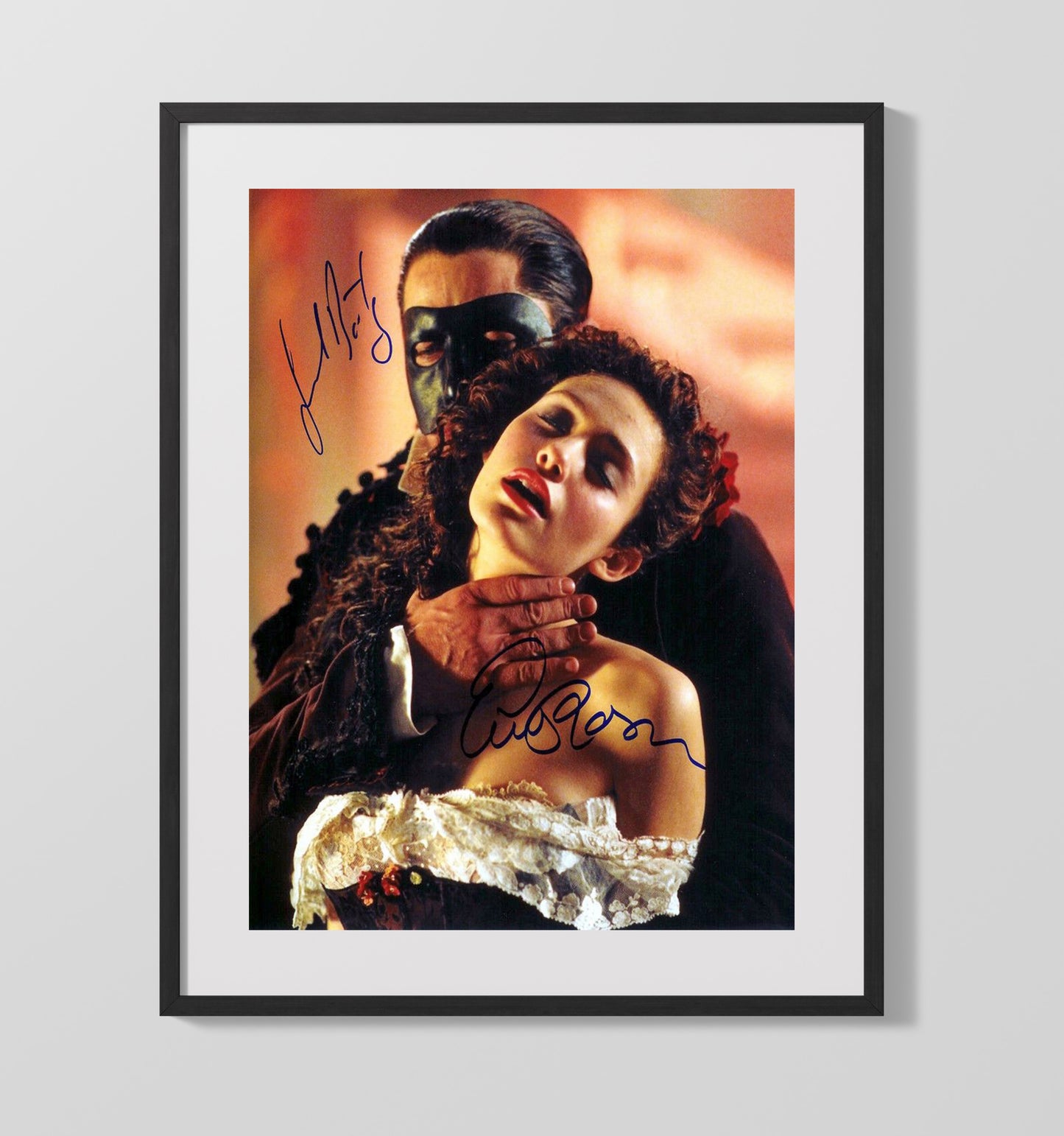 The Phantom of the Opera - Masked Phantom Romantic Gothic Embrace movie wall art 16x20 Gallery Frame