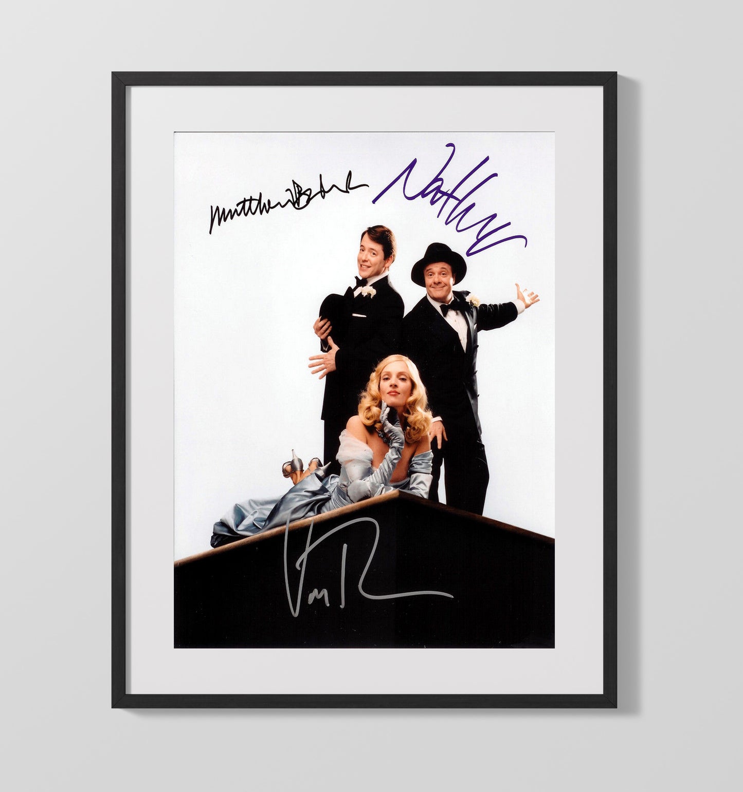 The Producers - Ensemble Cast Broadway Scheme Pose Vintage Movie Wall Art - 16x20 Gallery Frame movie decor