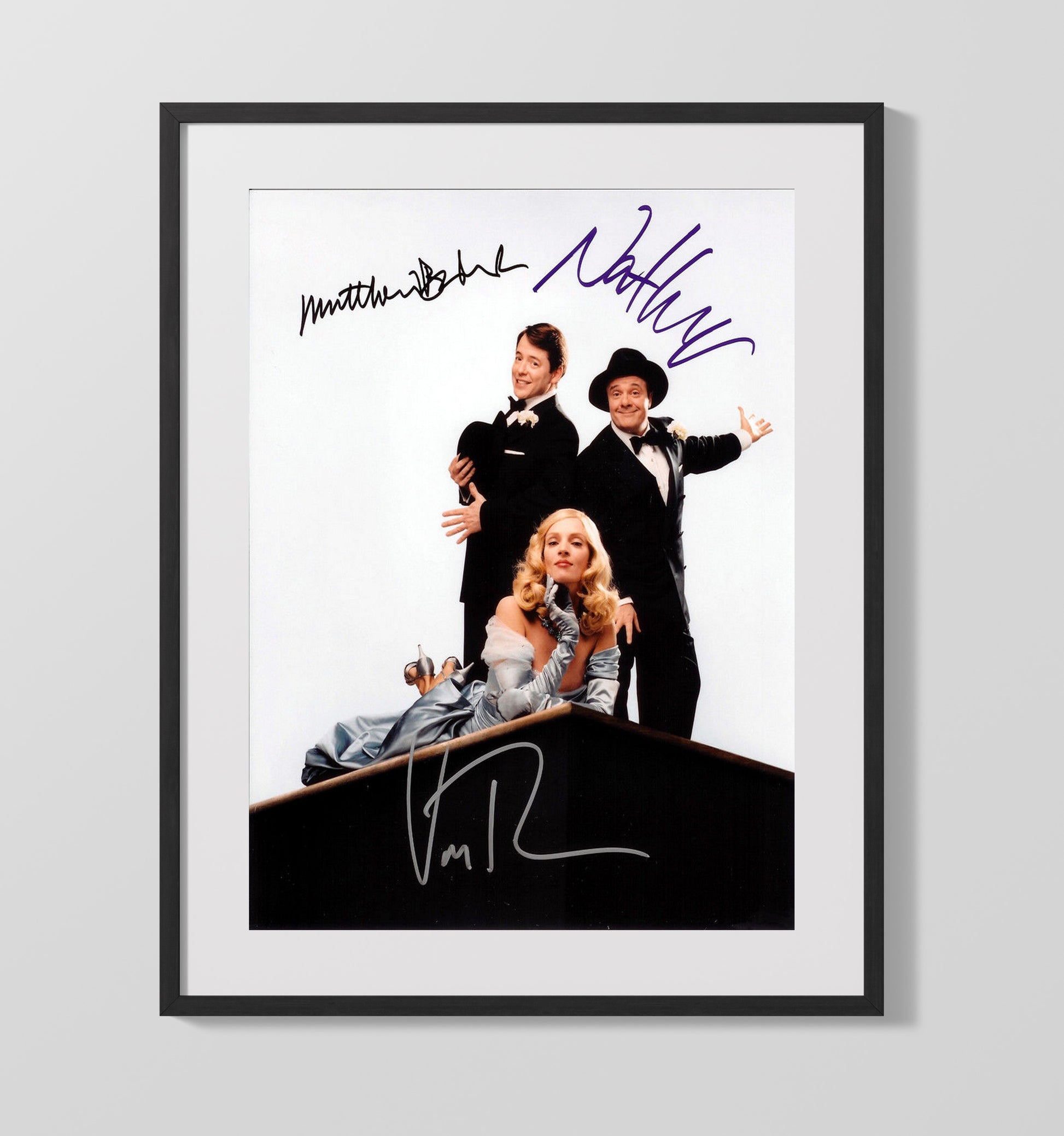 The Producers - Ensemble Cast Broadway Scheme Pose Vintage Movie Wall Art - 16x20 Gallery Frame movie decor