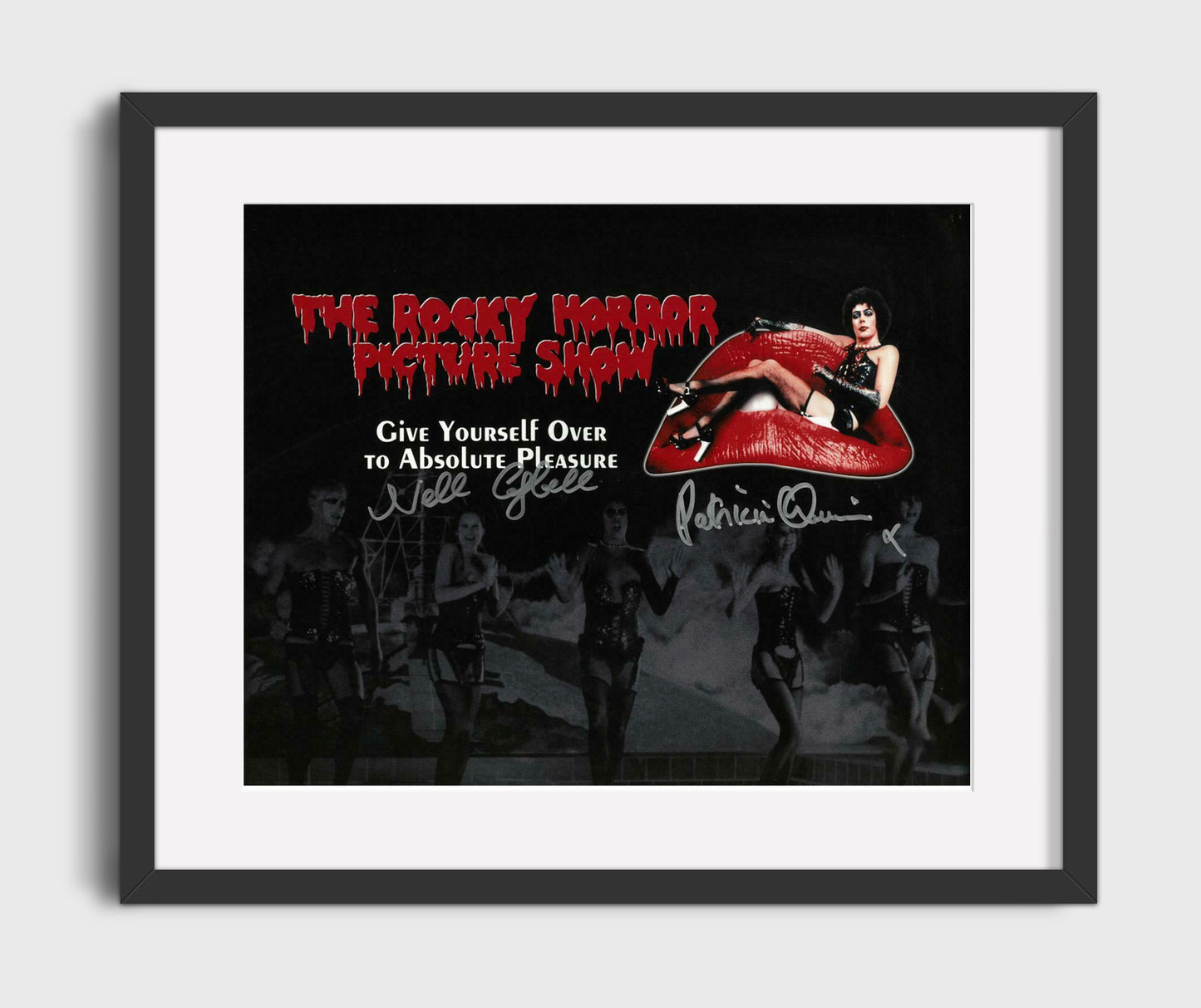 The Rocky Horror Picture Show - Nell Campbell - Columbia - and Patricia Quinn - Magenta - Cult stage energy Vintage Movie Wall Art - 16x20 Gallery Frame movie decor