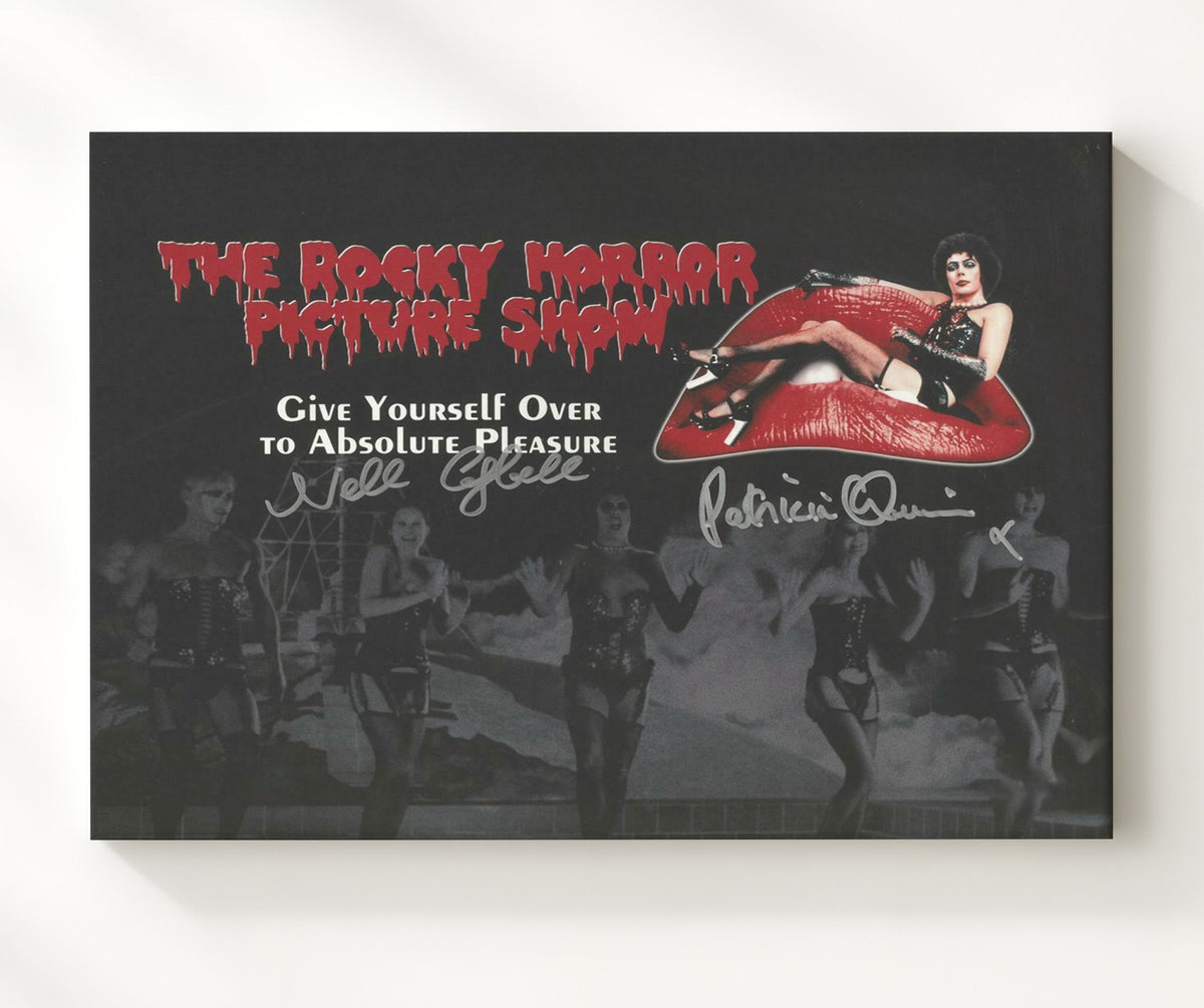 The Rocky Horror Picture Show - Nell Campbell - Columbia - and Patricia Quinn - Magenta - Cult stage energy movie wall art 8x10 Beveled Frame