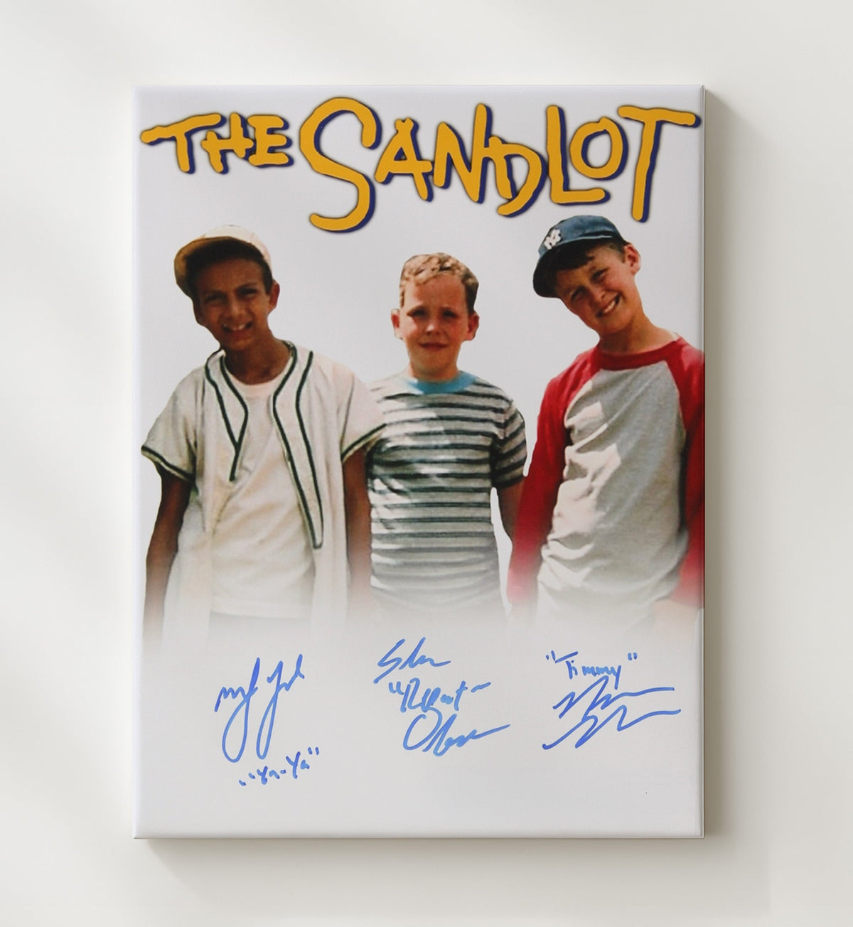 The Sandlot - Ensemble Cast Backyard Baseball Crew movie wall art 20x24 Canvas