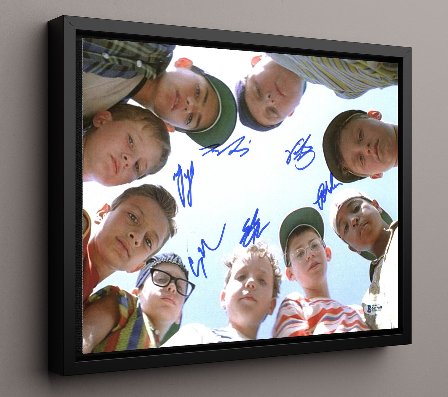 The Sandlot - Smalls and Benny Crew Backyard Legends Forever movie wall art 16x20 Framed Canvas