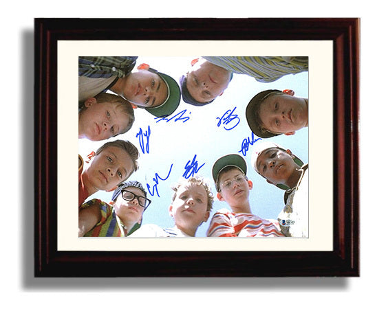 The Sandlot - Smalls and Benny Crew Backyard Legends Forever Vintage Movie Wall Art - 8x10 Beveled Frame movie decor