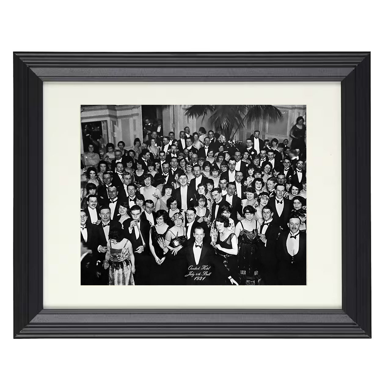 The Shining – Jack Nicholson – Eternal Party Guest Image – 8x10 black beveled framed movie wall art