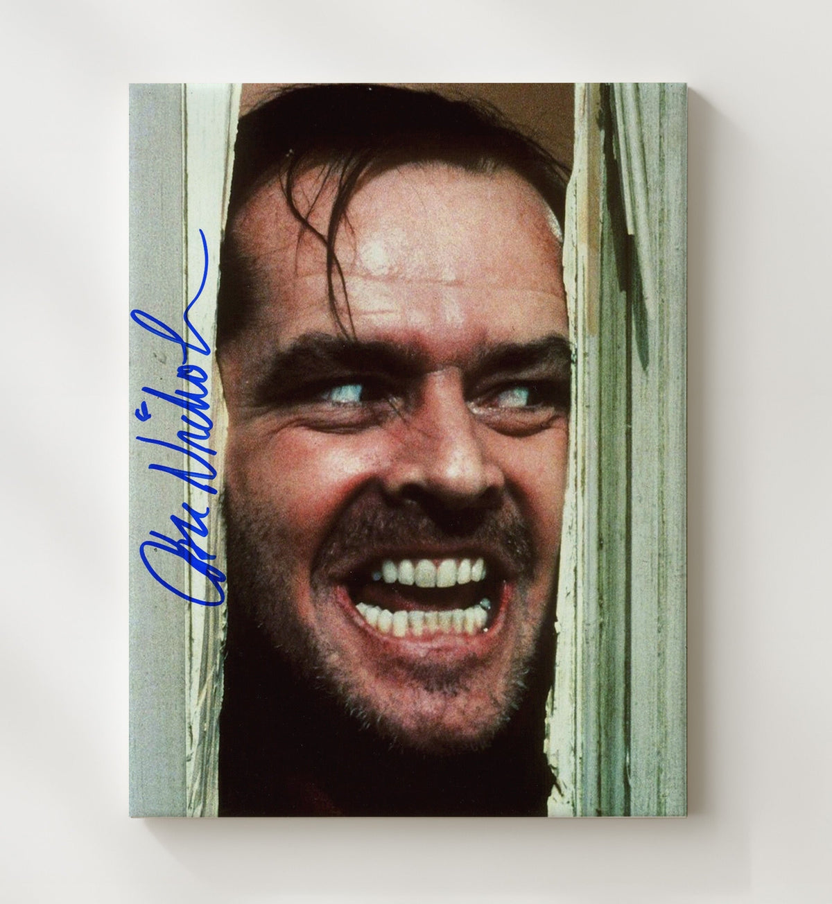 The Shining - Jack Nicholson - Jack Torrance - Heres Johnny Madness movie wall art 8x10 Beveled Frame