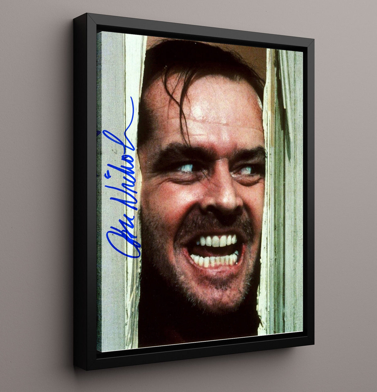 The Shining - Jack Nicholson - Jack Torrance - Heres Johnny Madness movie wall art 16x20 Gallery Frame