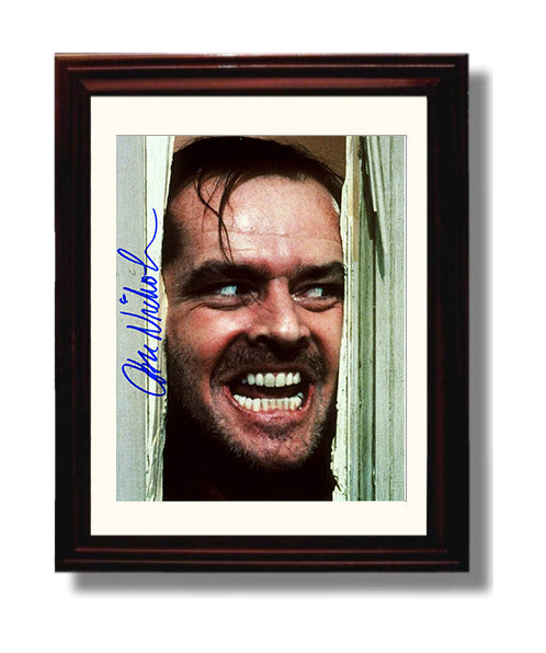 The Shining - Jack Nicholson - Jack Torrance - Heres Johnny Madness movie wall art 8x10 Beveled Frame