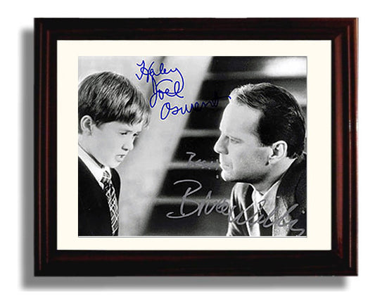 The Sixth Sense - Bruce Willis and Haley Joel Osment - I see dead people movie wall art 8x10 Beveled Frame
