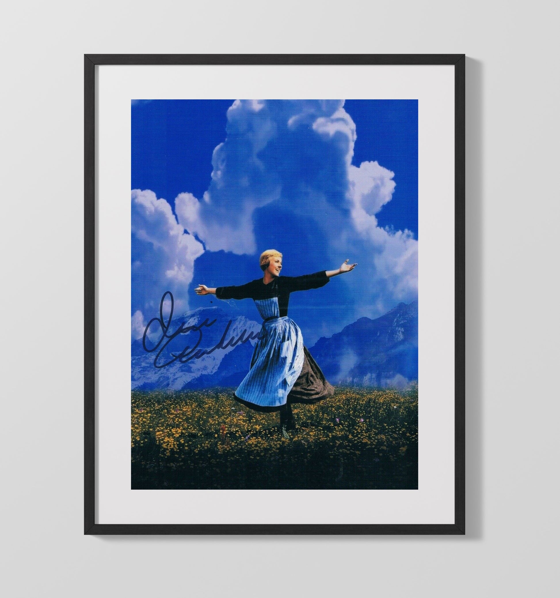 The Sound of Music - Julie Andrews - MariaHills Are Alive Vintage Movie Wall Art - 16x20 Gallery Frame movie decor