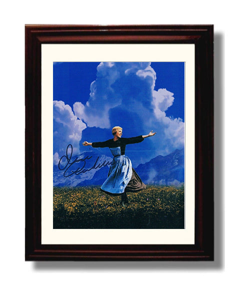 The Sound of Music - Julie Andrews - Maria - Hills Are Alive movie wall art 8x10 Beveled Frame