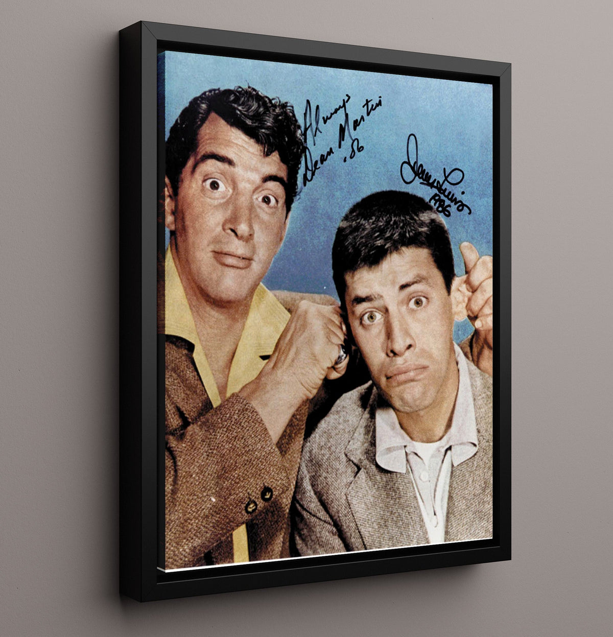 The Stooge - Dean Martin - Bill Miller and Jerry Lewis - Ted Rogers - Comedy Legends movie wall art 16x20 Gallery Frame