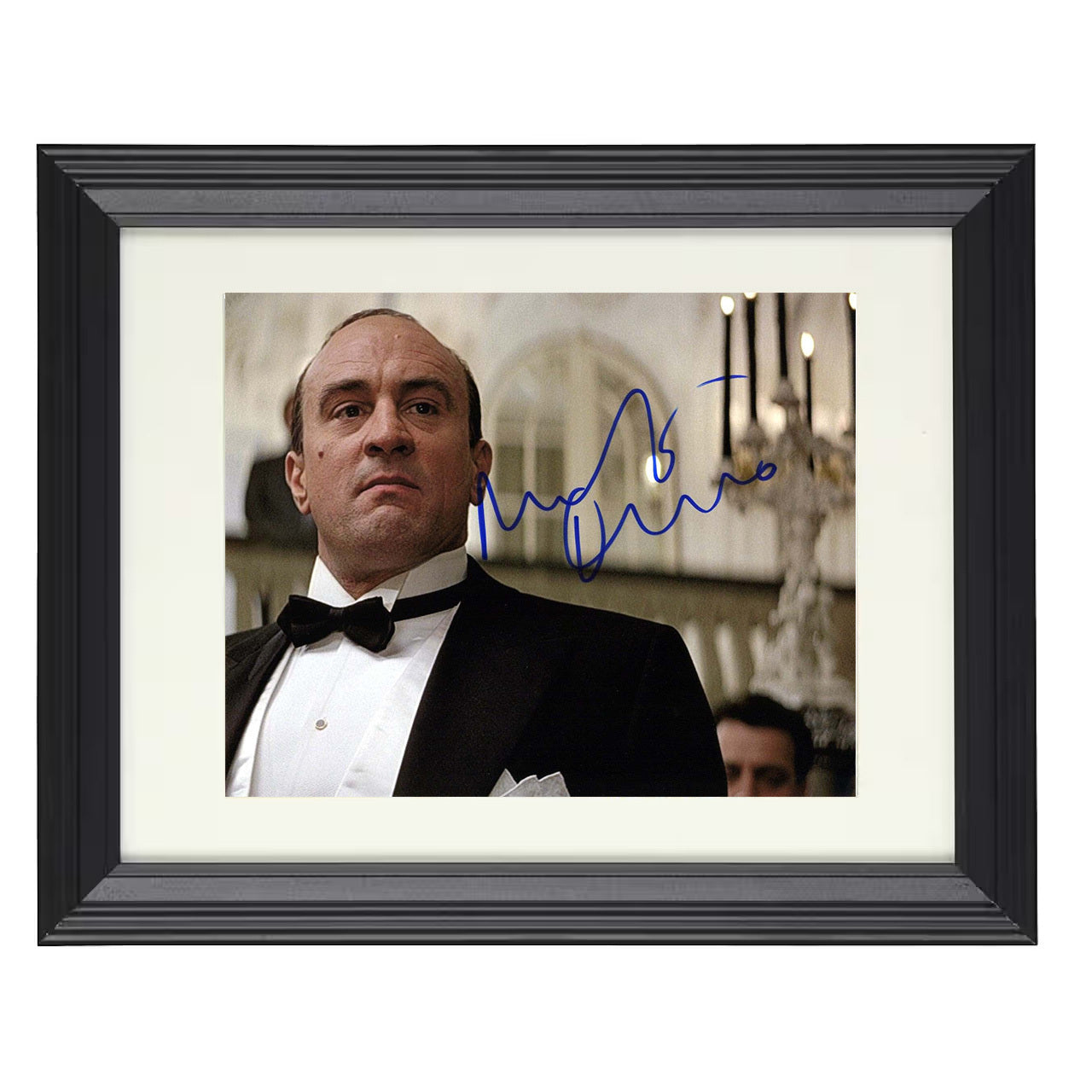 The Untouchables – Robert De Niro – Mob Boss Chic Image – 8x10 black beveled framed movie wall art