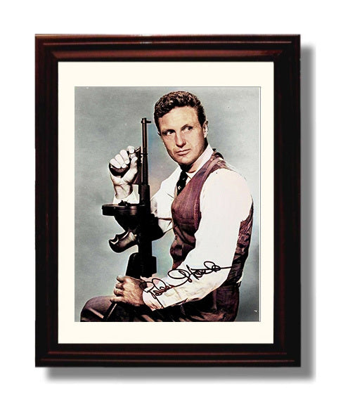 The Untouchables - Robert Stack - Eliot Ness - Prohibition Firepower movie wall art 8x10 Beveled Frame