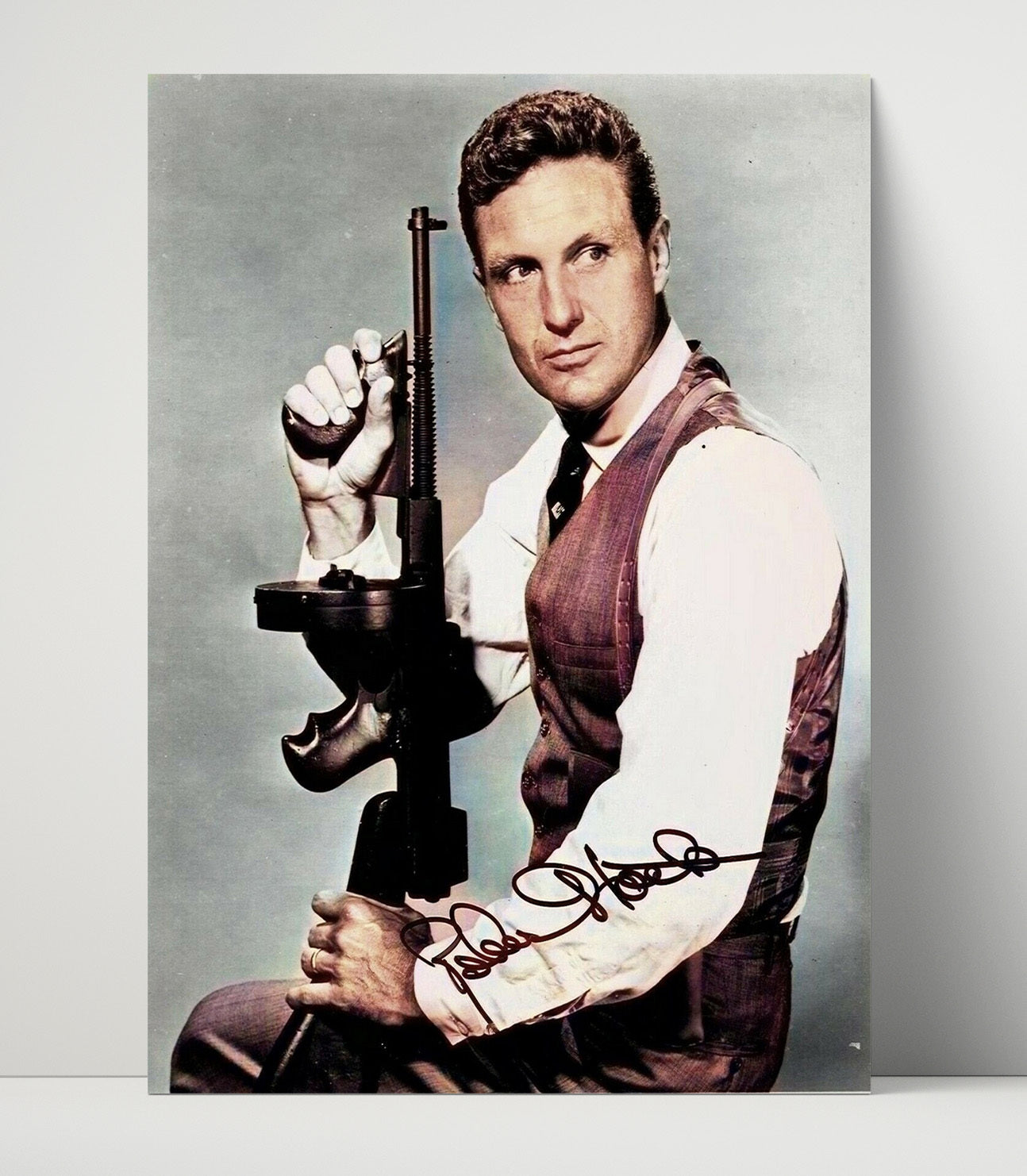 The Untouchables - Robert Stack - Eliot NessProhibition Firepower Vintage Movie Wall Art - 16x20 Unframed Print movie decor