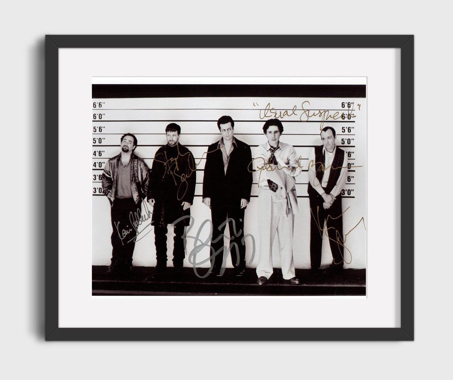The Usual Suspects - Kevin Spacey - Verbal - Ensemble Cast Lineup movie wall art 16x20 Gallery Frame