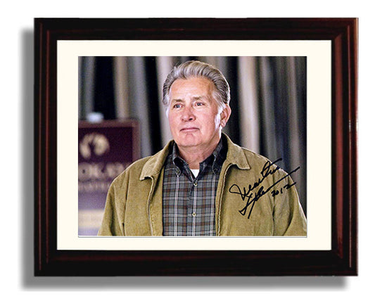 The West Wing - Martin Sheen - Jed Bartlet - Presidential resolve quiet authority movie wall art 8x10 Beveled Frame