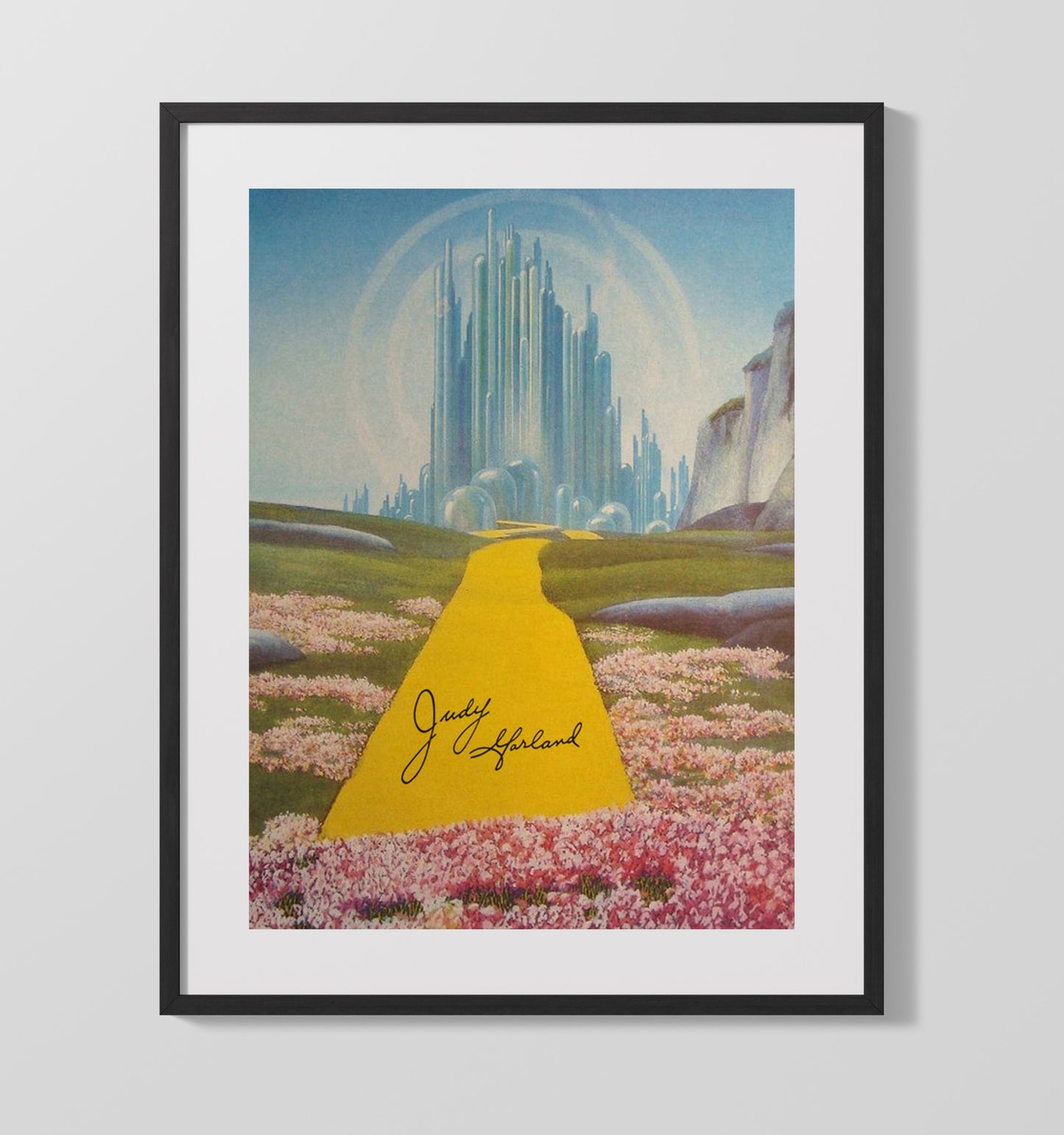 The Wizard of Oz - Judy Garland - DorothyYellow Brick Journey Vintage Movie Wall Art - 16x20 Gallery Frame movie decor