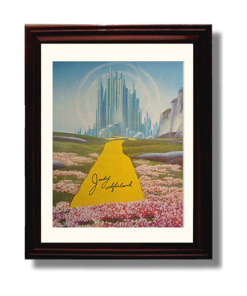 The Wizard of Oz - Judy Garland - Dorothy - Yellow Brick Journey movie wall art 8x10 Beveled Frame