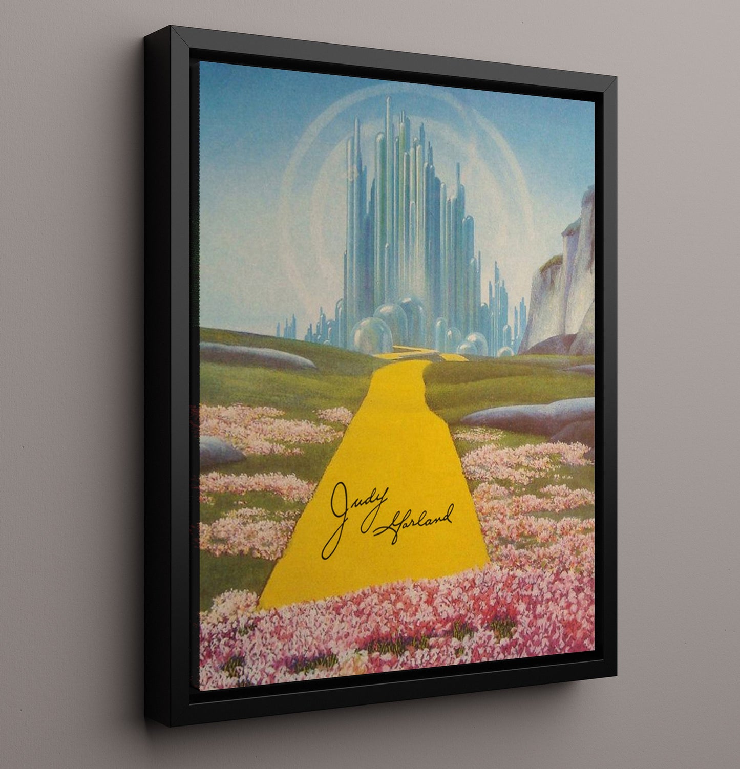 The Wizard of Oz - Judy Garland - Dorothy - Yellow Brick Journey movie wall art 16x20 Framed Canvas