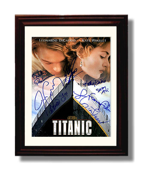 Titanic Cast - Eternal Voyage movie wall art 8x10 Beveled Frame