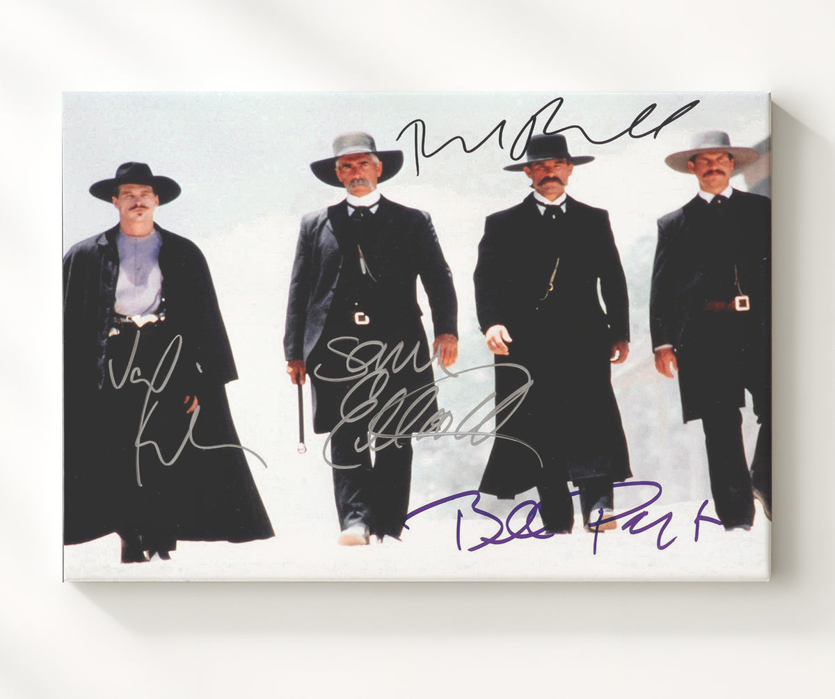 Tombstone - Cast - Hells coming with me movie wall art 20x24 Canvas