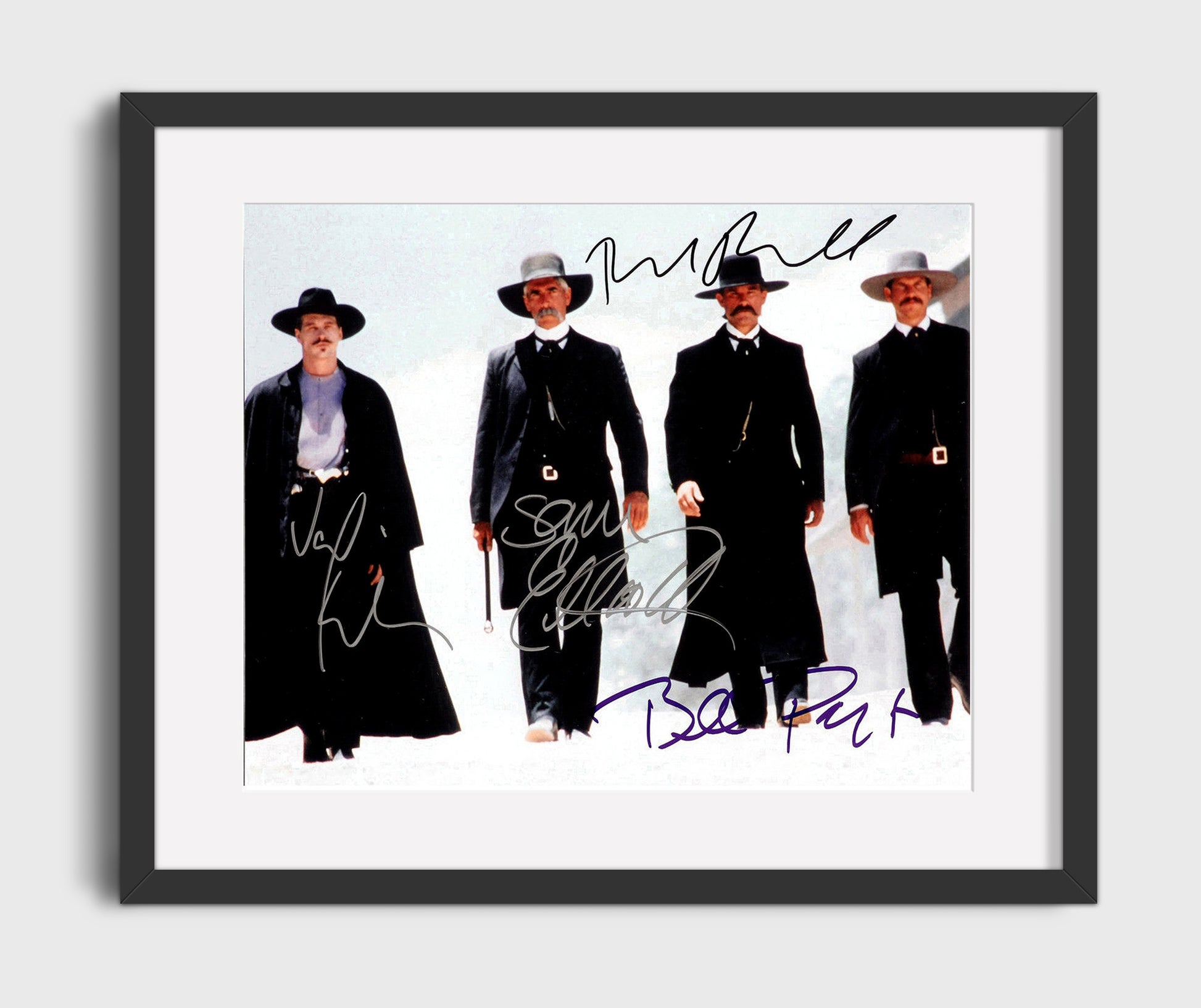 Tombstone - Cast - Hells coming with me movie wall art 16x20 Gallery Frame
