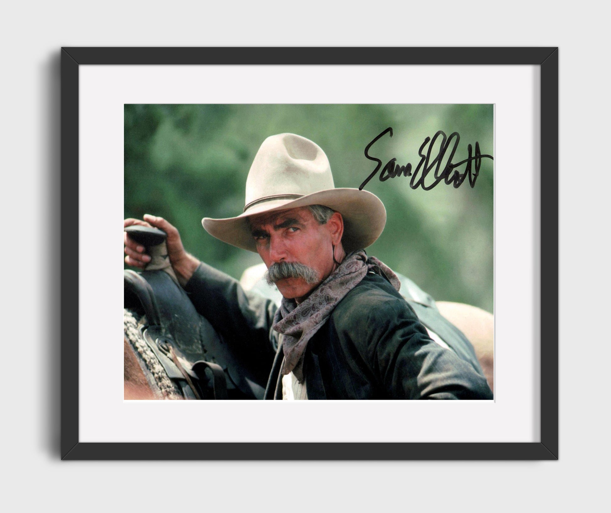 Tombstone - Sam Elliott - Virgil Earp - Gunslinger Stare Vintage Movie Wall Art - 16x20 Gallery Frame movie decor