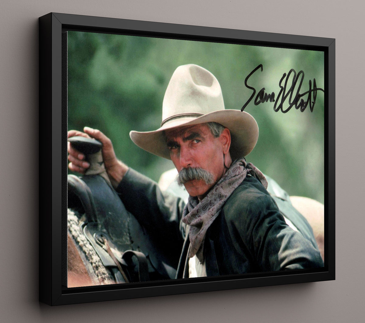 Tombstone - Sam Elliott - Virgil Earp - Gunslinger Stare movie wall art 16x20 Framed Canvas