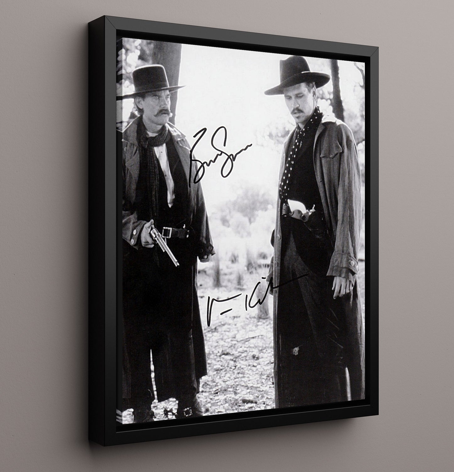 Tombstone - Western Showdown movie wall art 16x20 Framed Canvas