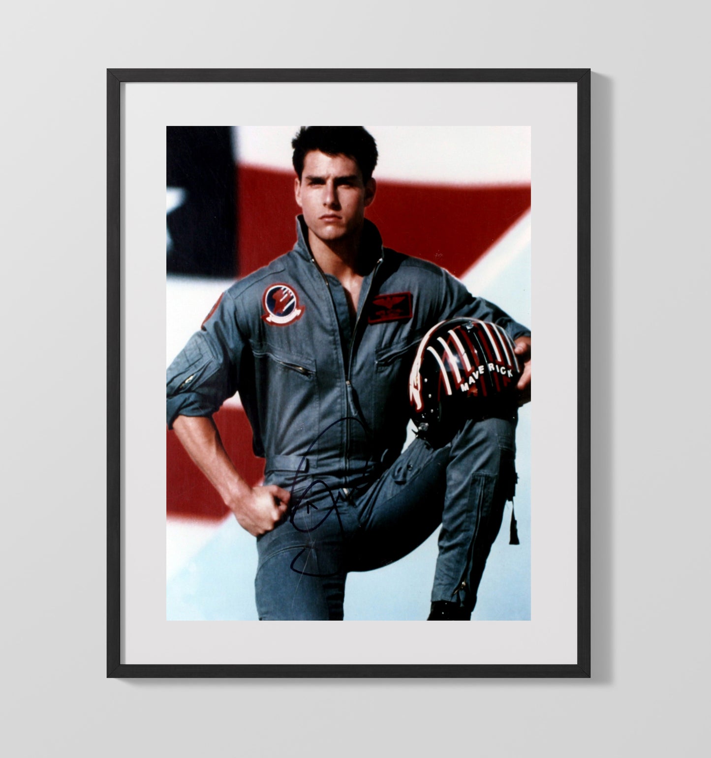 Top Gun - Tom Cruise - Maverick - Flight Suit Hero Pose movie wall art 16x20 Gallery Frame
