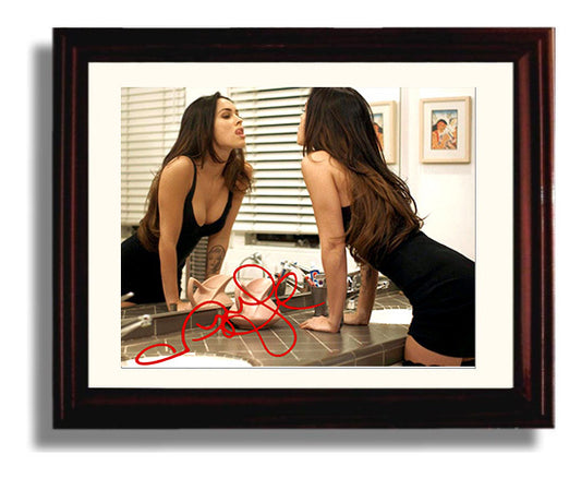 Transformers - Megan Fox - Mikaela Banes - Engine bay leaning shot movie wall art 8x10 Beveled Frame