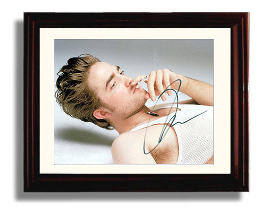 Twilight - Robert Pattinson - Edward Cullen - Smoking Photograph movie wall art 8x10 Beveled Frame