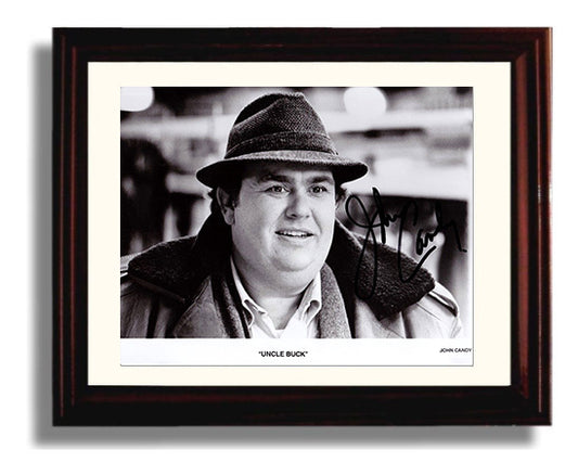 Uncle Buck - John Candy - Mile-Wide Smile movie wall art 8x10 Beveled Frame