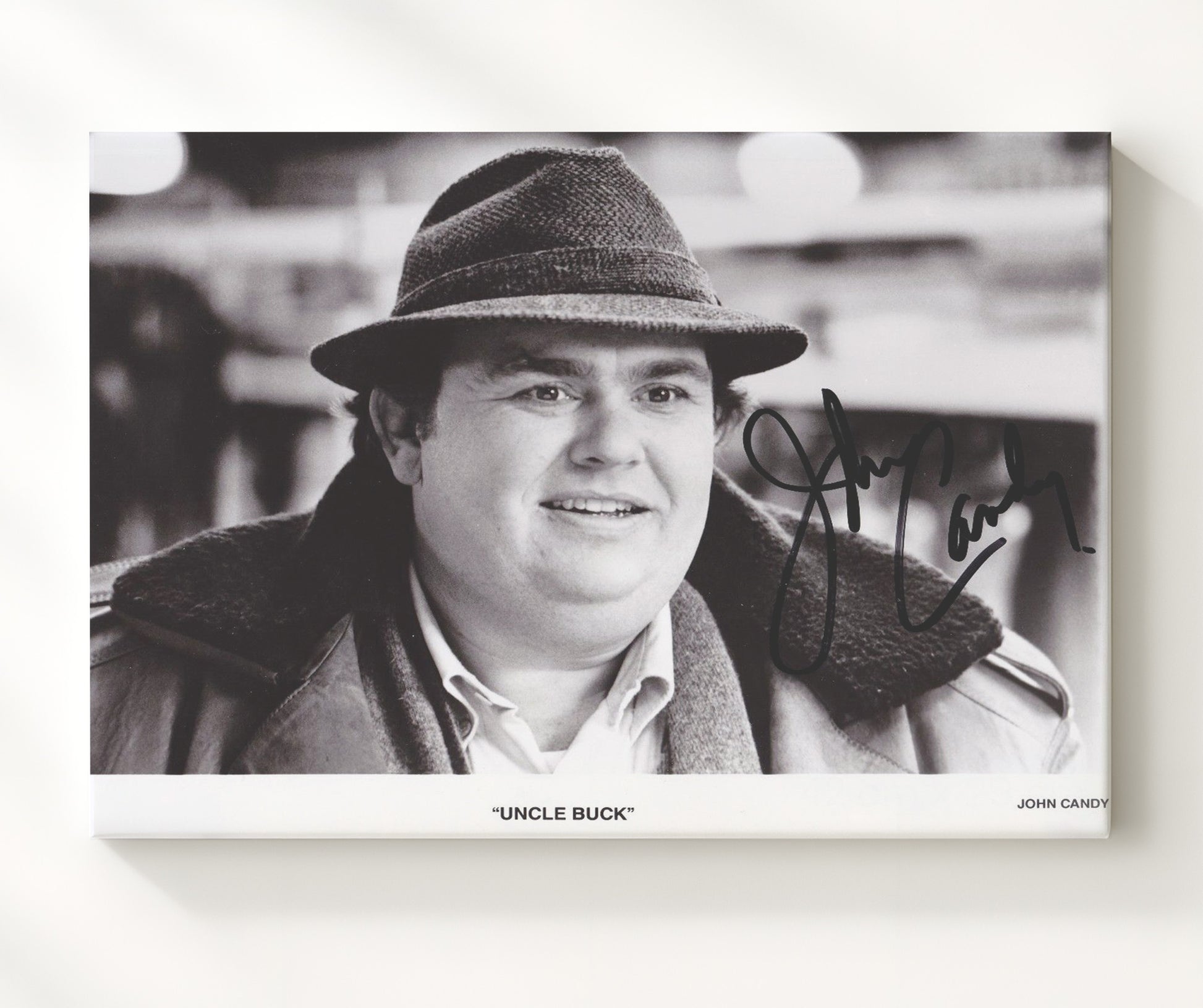 Uncle Buck - John Candy - Mile-Wide Smile movie wall art 20x24 Canvas