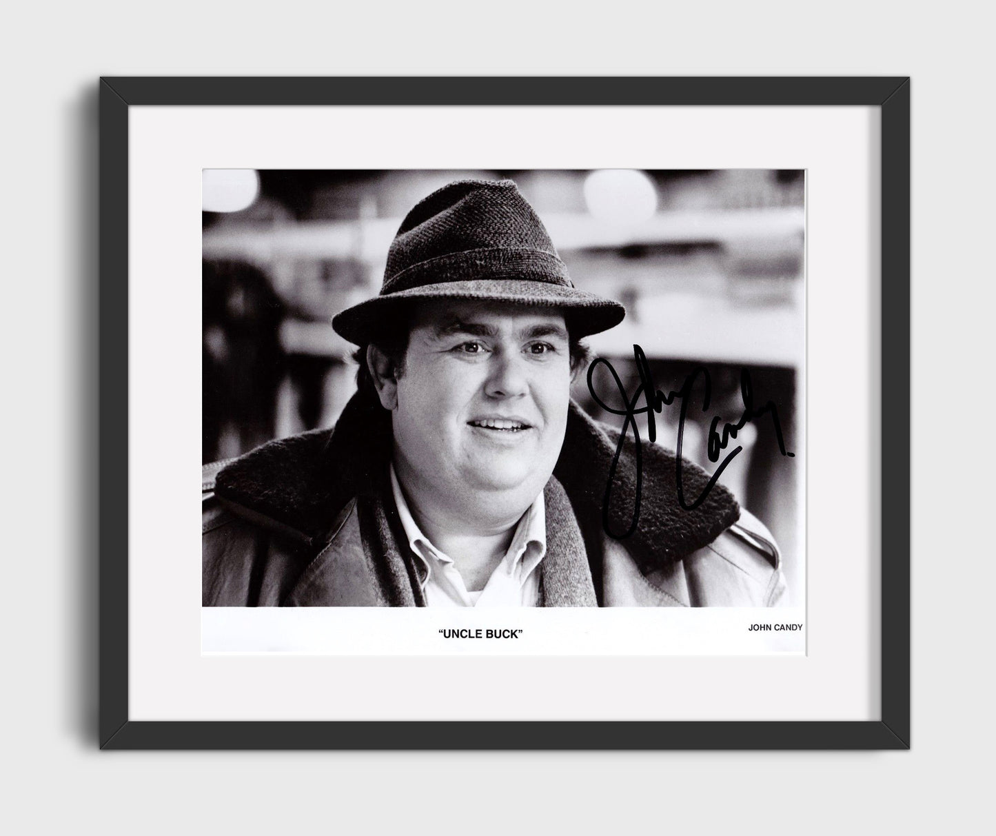 Uncle Buck - John Candy - Mile-Wide Smile Vintage Movie Wall Art - 16x20 Gallery Frame movie decor