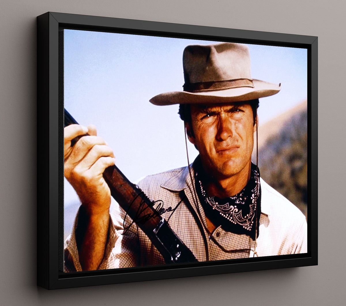 Unforgiven - Clint Eastwood - William Munny - Weathered outlaw reckoning movie wall art 16x20 Gallery Frame