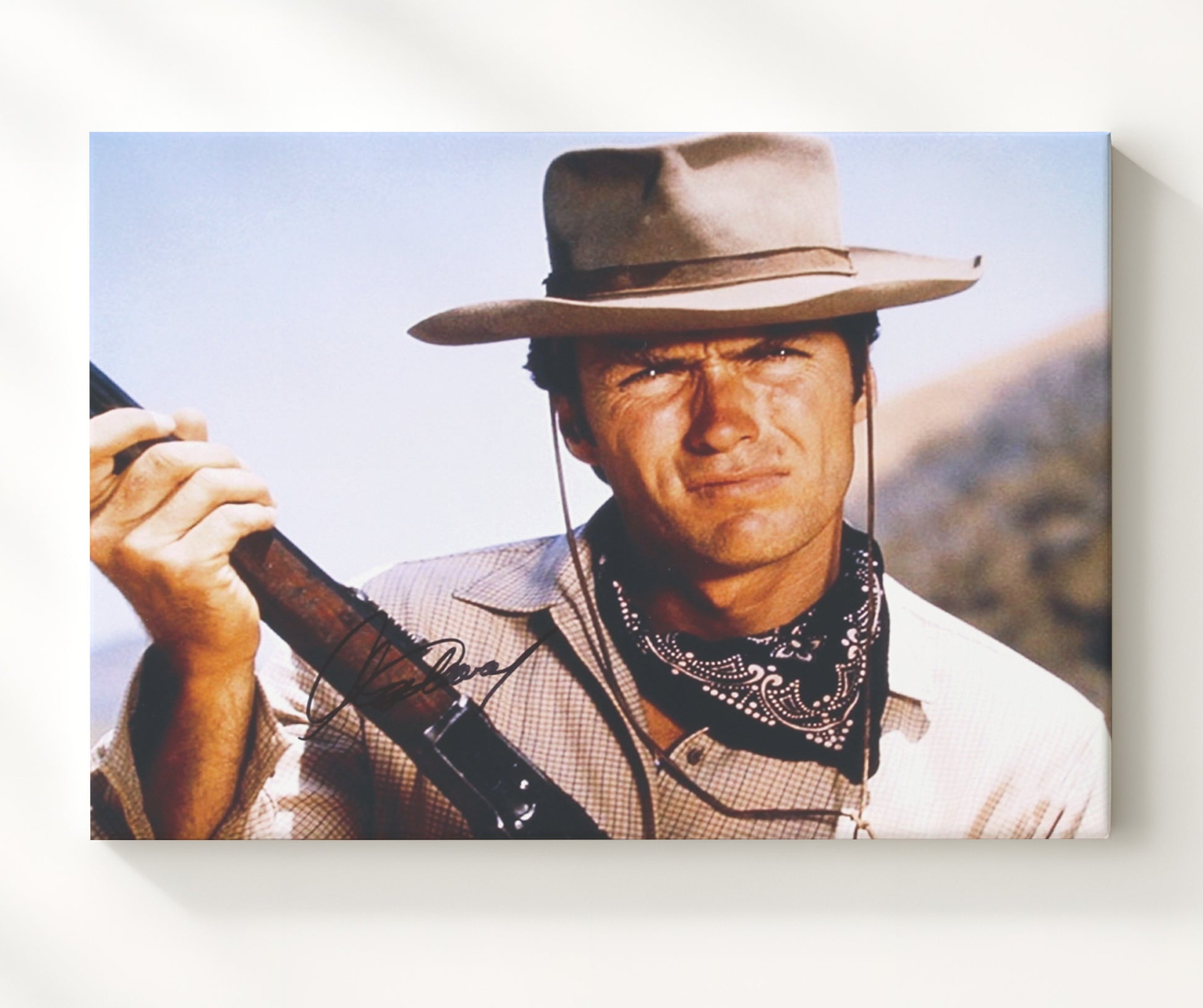 Unforgiven - Clint Eastwood - William Munny - Weathered outlaw reckoning Vintage Movie Wall Art - 20x24 Canvas movie decor