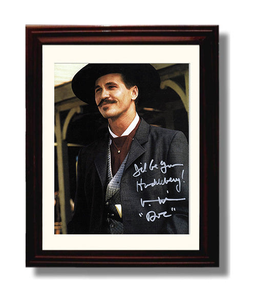 Val Kilmer - Tombstone Doc Holliday Western Suit Photograph movie wall art 8x10 Beveled Frame