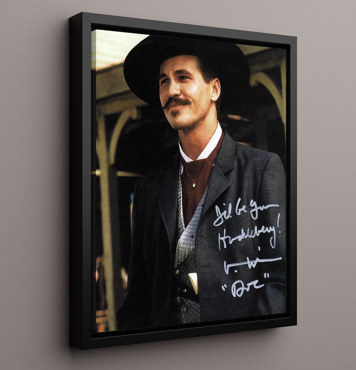 Val Kilmer - Tombstone Doc Holliday Western Suit Photograph movie wall art 16x20 Gallery Frame