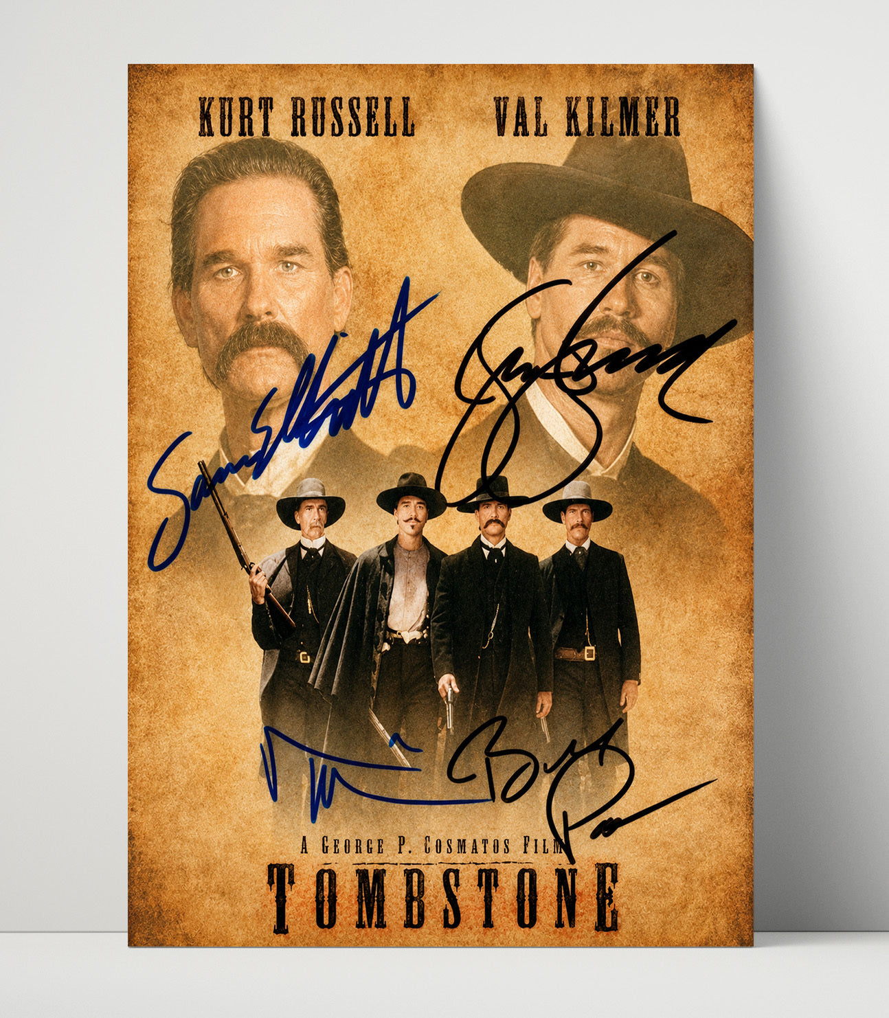 Val Kilmer and Kurt Russell - Tombstone Poster movie wall art 16x20 Unframed Print