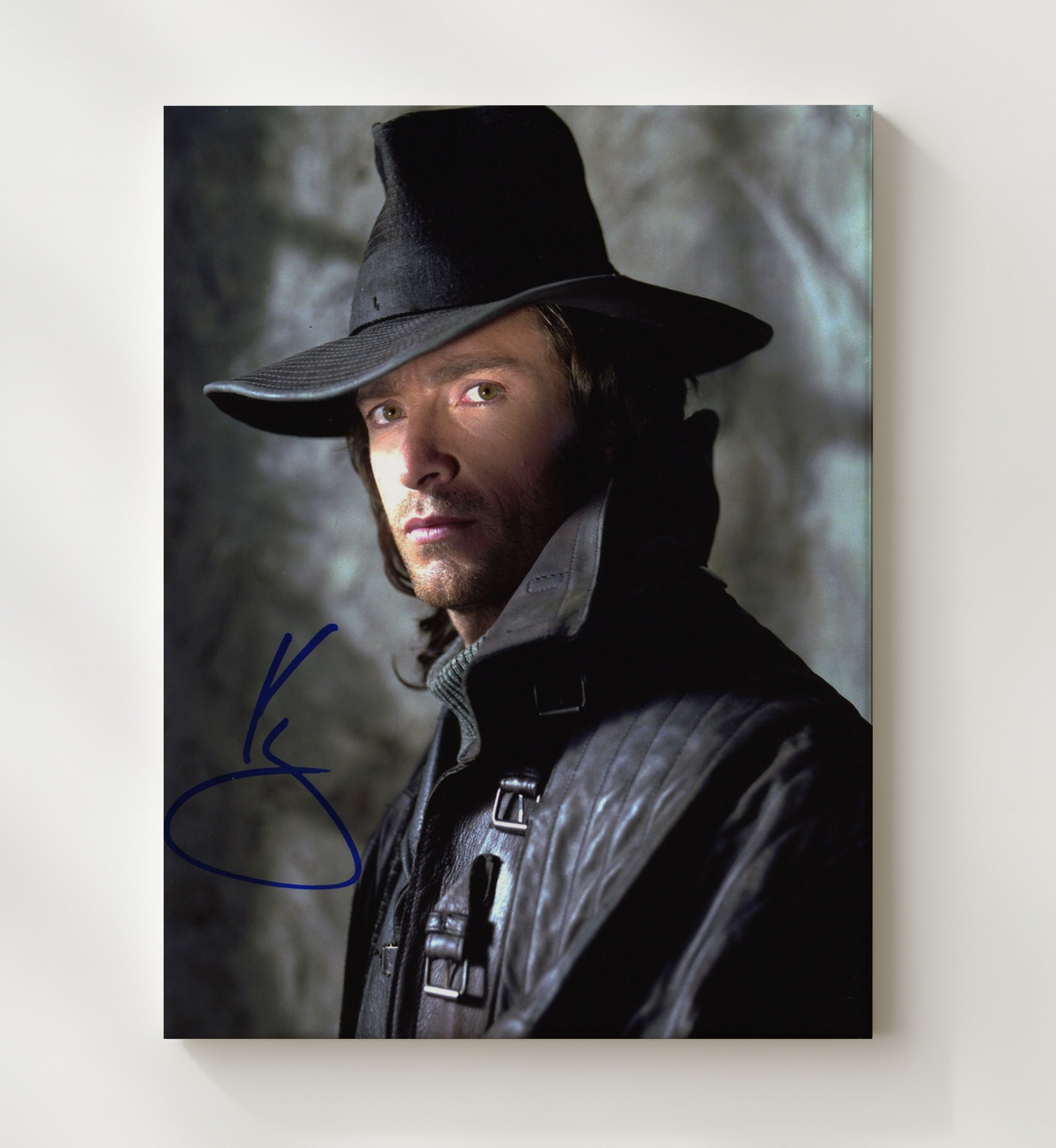 Van Helsing - Hugh Jackman - Van HelsingMonster Hunter Shadow Portrait Vintage Movie Wall Art - 20x24 Canvas movie decor