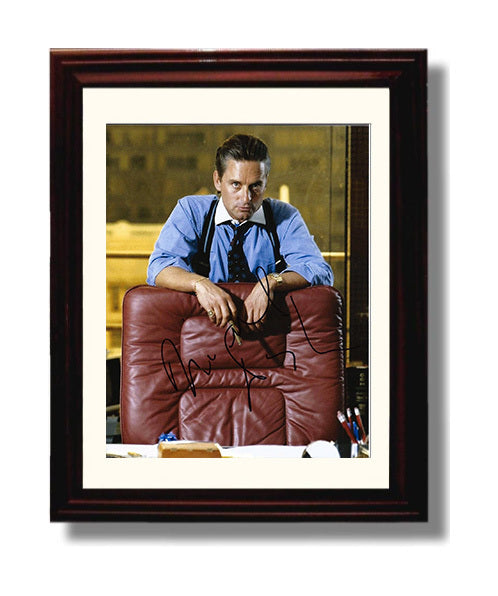 Wall Street - Michael Douglas Gordon Gekko Power Broker movie wall art 8x10 Beveled Frame