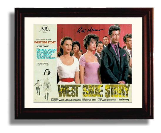 West Side Story - Rita Moreno - Anita - Ensemble Cast - Dance Hall Line movie wall art 8x10 Beveled Frame