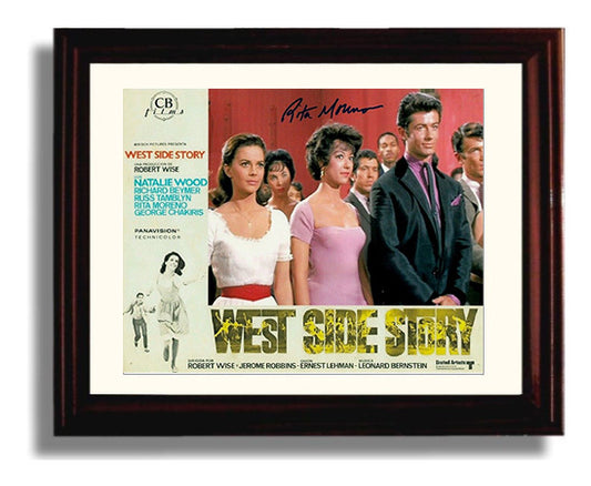 West Side Story - Rita Moreno - Anita - Ensemble Cast - Dance Hall Line movie wall art 8x10 Beveled Frame